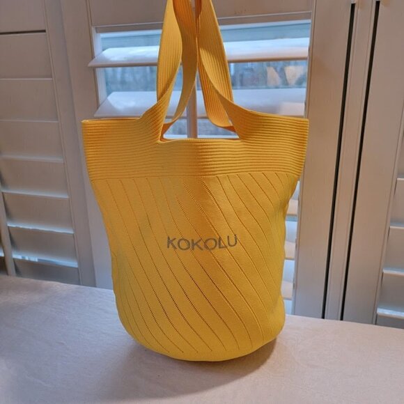 Kokolu Daily Eight Tote Bag (Yellow) - You'll love this tote - Picture 2 of 11